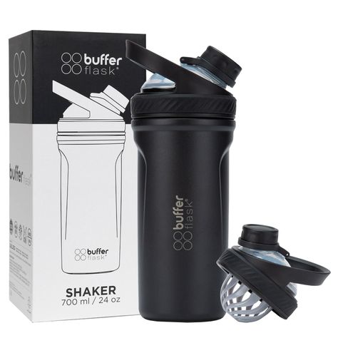 Shaker Vaso Proteina Mezclador Termico Buffer Acero Inox-0