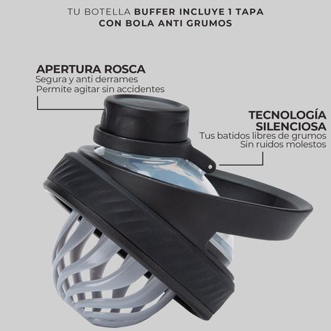Shaker Vaso Proteina Mezclador Termico Buffer Acero Inox-2