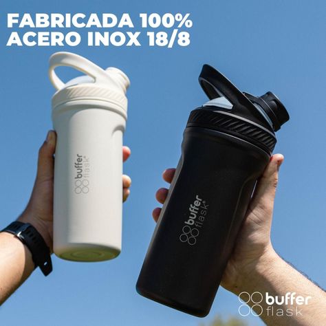 Shaker Vaso Proteina Mezclador Termico Buffer Acero Inox-3