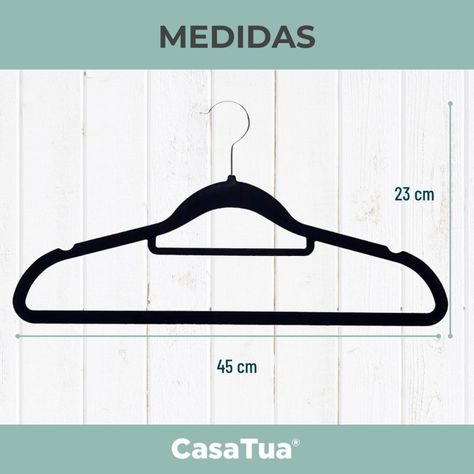 Colgadores De Ropa Casatua Set 20 Terciopelo Antideslizante-8
