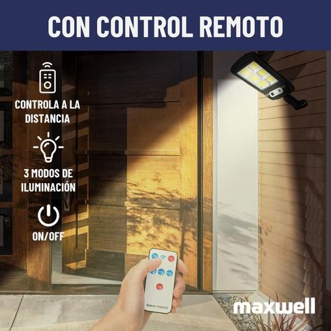 Foco Solar Maxwell Led Exterior Sensor Mov Set 2 Luz Cálida-4