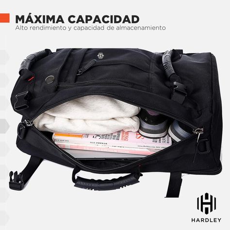 Mochila Bolso Viaje Hardley 40L Multiuso Notebook Avion-6