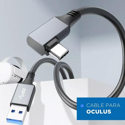 Cable para Oculus Quest VR USB-C A 3.2 - 5Gps - 6Mt - Linkon-1
