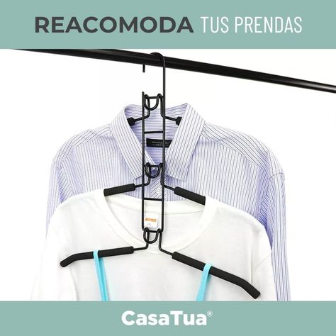 Colgadores Ropa Pack 2 Ganchos 5en1 Antideslizante CasaTua-4