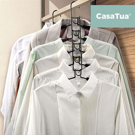 Colgadores Ropa Pack 2 Ganchos 5en1 Antideslizante CasaTua-8