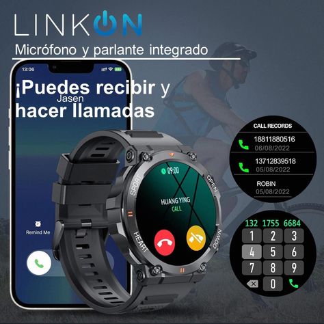 Smartwatch Reloj Inteligente Deportivo Linkon PRO Llamadas-3