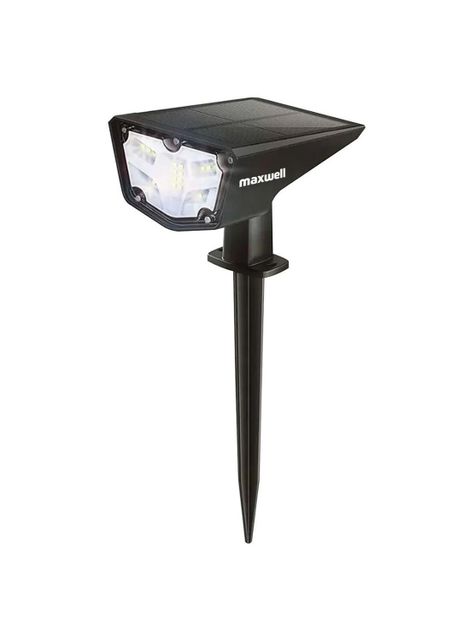 Foco Estaca Led  Solar Jardin Maxwell Impermeable Luz Calida-0