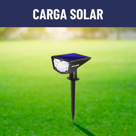 Foco Estaca Led  Solar Jardin Maxwell Impermeable Luz Calida-2
