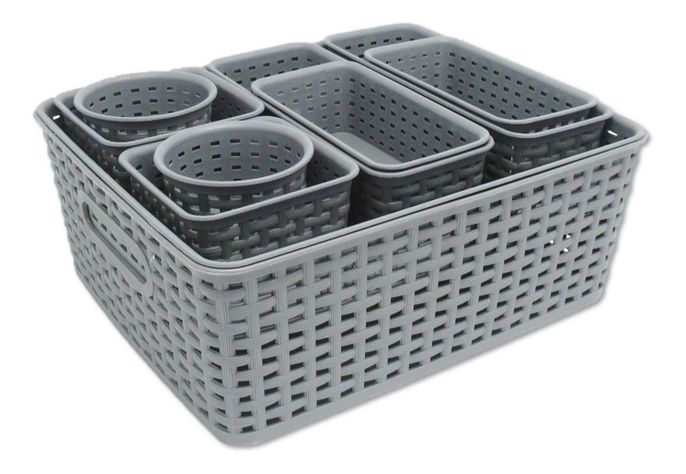 Canastos Organizadores Set de 10 unids Cocina Baño Multiuso-0