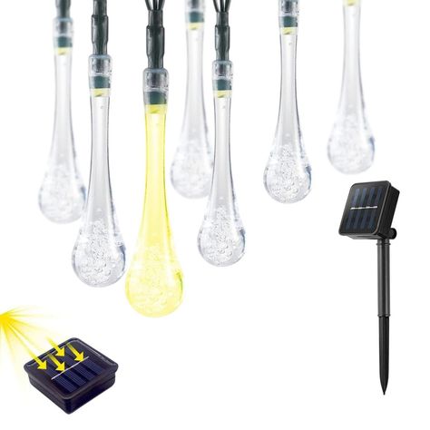 Guirnalda Solar Hada Gotas Maxwell 7m 30 Luces Led Navidad-0