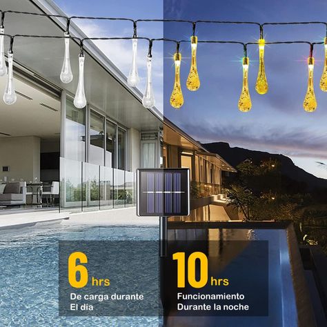 Guirnalda Solar Hada Gotas Maxwell 7m 30 Luces Led Navidad-2
