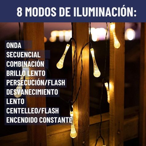 Guirnalda Solar Hada Gotas Maxwell 7m 30 Luces Led Navidad-7