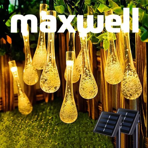 Guirnalda Solar Hada Gotas Maxwell 7m 30 Luces Led Navidad-8