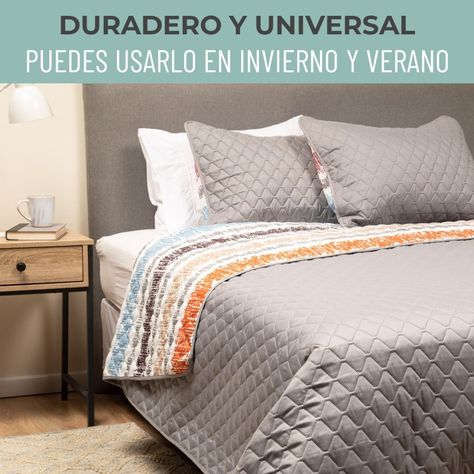 Cubrecama Cobertor Quilt Reversible fundas King y Super King-7