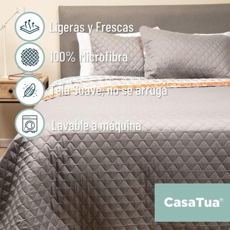Cubrecama Cobertor Quilt Reversible fundas King y Super King-8