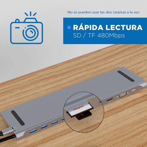 Hub Adaptador Usb Tipo C 11 En 1 Para Mac Macbook Windows-6