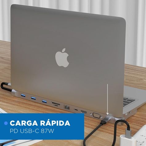 Hub Adaptador Usb Tipo C 11 En 1 Para Mac Macbook Windows-7