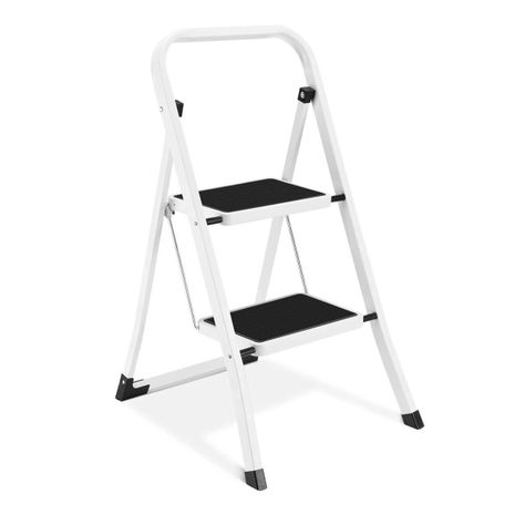 Escalera Plegable Multiuso 2 Peldaños Compacta y Resistente-0