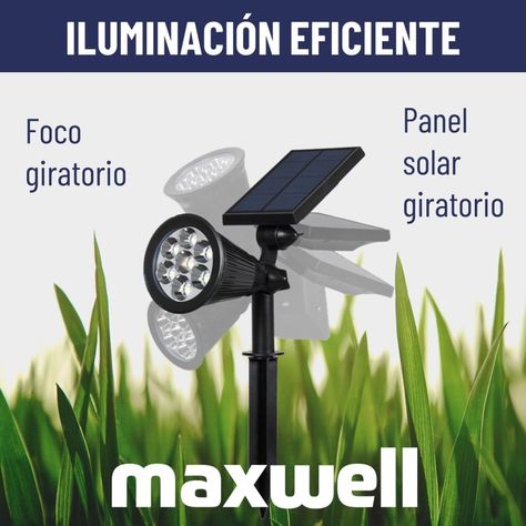 Foco Estaca Solar Jardin Led Maxwell Impermeable Luz RGB-4