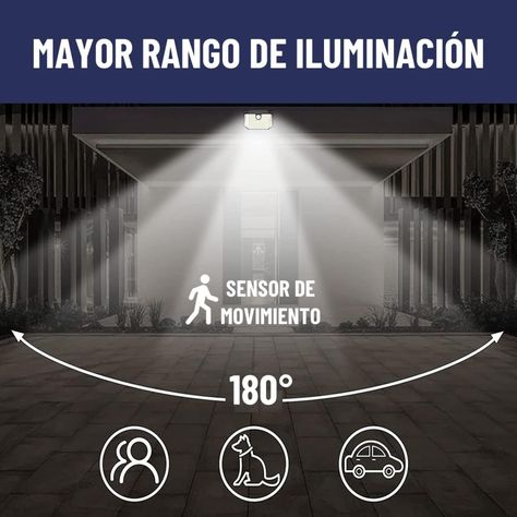 Foco Solar Maxwell 178 Led Exterior Pared Unitario + Sensor Luz Cálida-3