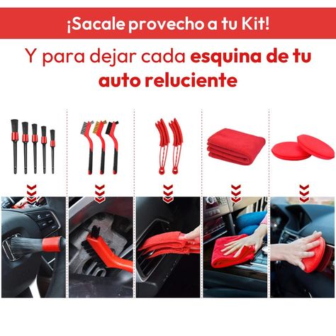 Limpieza de Auto Kit GrandPrix 18 piezas Interior y Exterior-6