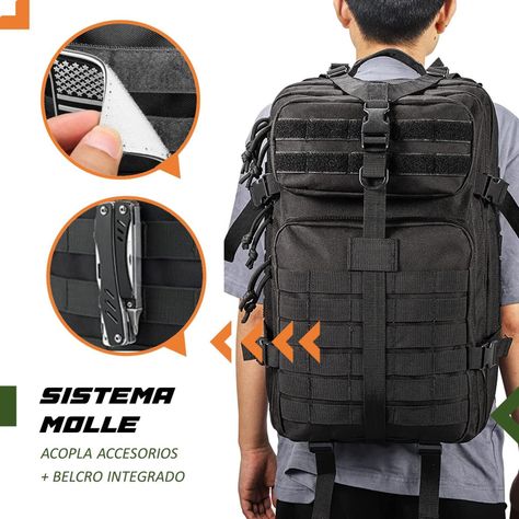 Mochila Tactica Militar Outdoor Pentagon 45l Impermeable 45 verde-3