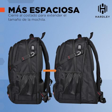Mochila para Notebook Impermeable Antirrobo Hardley + Usb-5