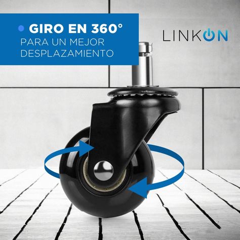 Ruedas Para Silla Escritorio Tipo Roller Universal Set de 5-3