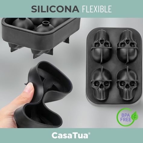 Cubetas Hielo Molde Silicona Cubetera Diseños Varios Set 3-2