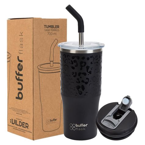 Vaso Termico Agua Cafe Buffer AceroInox + Tapa 700ml-0