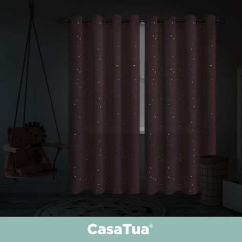 Cortina Niña Niño Semi Blackout Casatua 2 Paños 140x220cm.-4