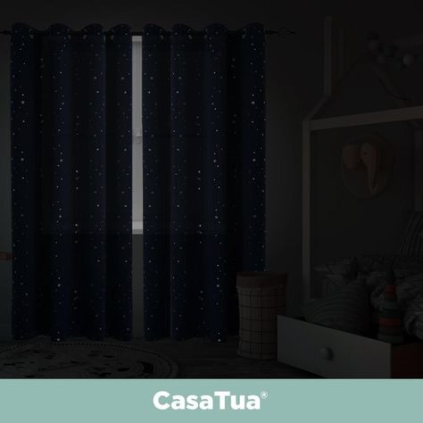 Cortina Niña Niño Semi Blackout Casatua Un Paño 140x220cm-5