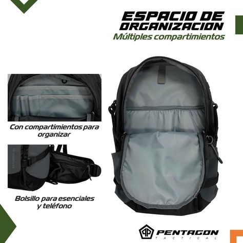 Mochila Trekking Outdoor Camping Pentagon 30 lt Impermeable-3