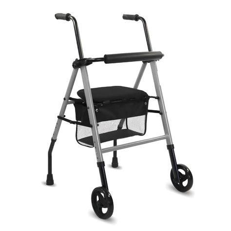 Andador Burrito con Asiento Liviano y Firme Ruedas Plegable-0