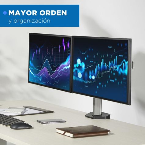 Soporte Brazo Articulado Doble Monitor Linkon Escritorio-6
