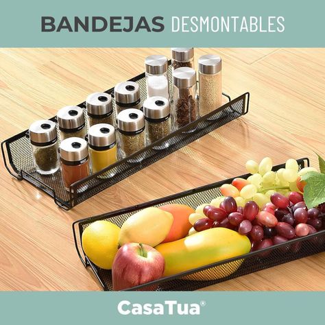 Carrito Carro Organizador Multiuso Acero Inoxidable + Ruedas-5