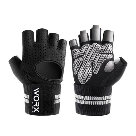 Guantes Entrenamiento Con Muñequera Worx Gimnasio Pesas Gym negro-0
