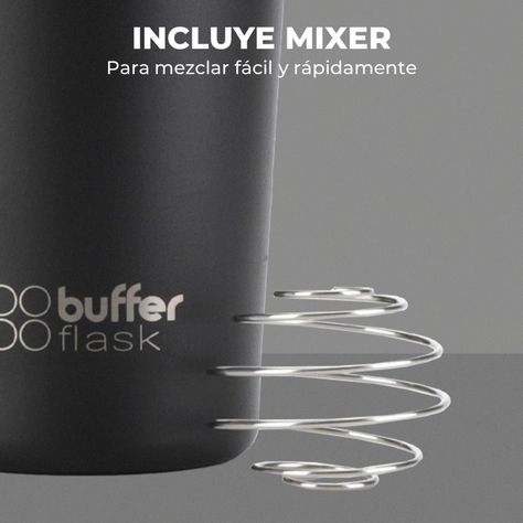 Shaker Proteina Agua Buffer Gym Acero Inoxidable 600ml Mixer-2