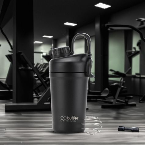 Shaker Proteina Agua Buffer Gym Acero Inoxidable 600ml Mixer-5
