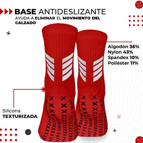 Medias Futbol Calcetas Antideslizantes + Pantorillera Fitnics-1
