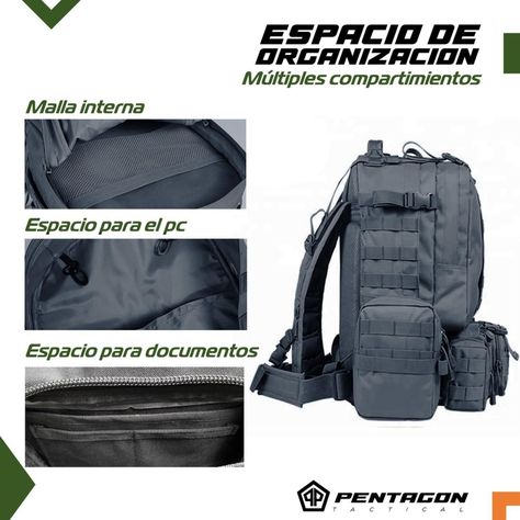 Mochila Tactica Militar Outdoor Pentagon 50l Impermeable-3