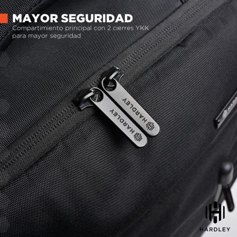 Mochila para Viaje Notebook Hardley 40L Nylon Balistico +USB-9