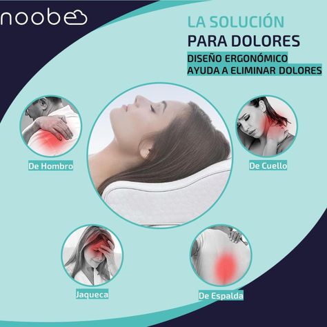 Almohada Viscoelastica Noobe Memory Foam Cervical-1