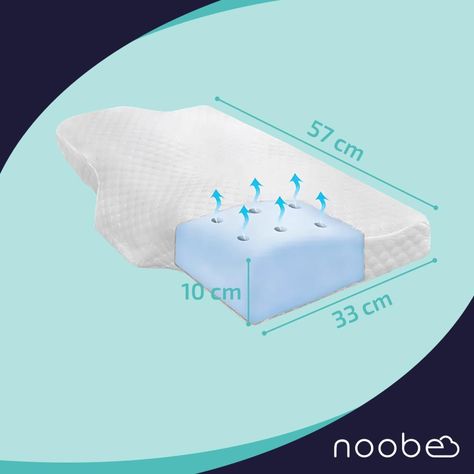Almohada Viscoelastica Noobe Memory Foam Cervical-6