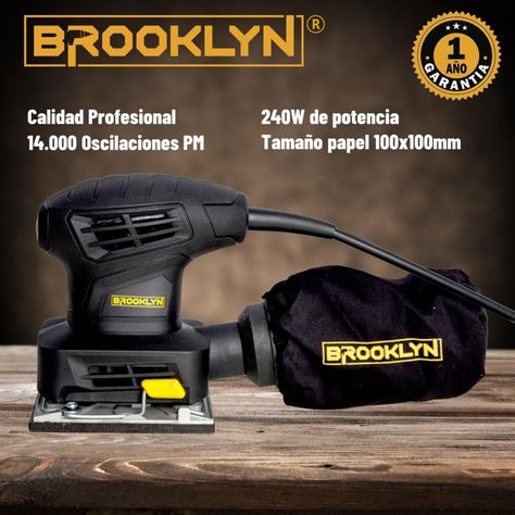 Lijadora Orbital Profesional Brooklyn 240W 220V 1/4 de Hoja-1