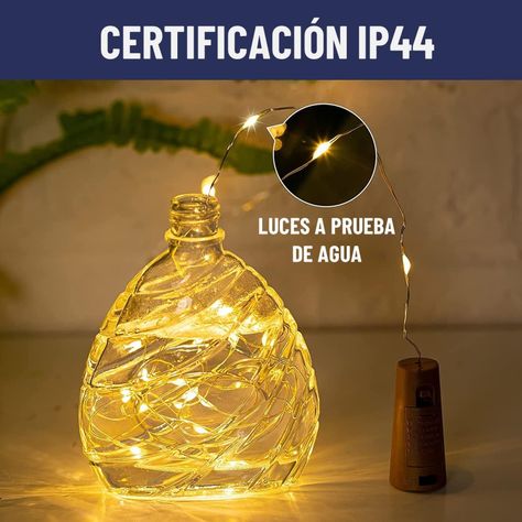 Luces Led Guirnalda con Corcho Para Botella Hada Maxwell X10-2