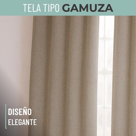 Cortina Blackout 100% 135x220cm Tipo Gamuza Casatua Set de 2-2