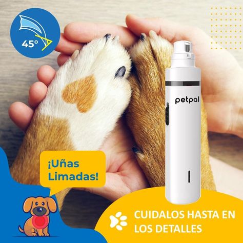 Corta Uñas Corta Pelo Para Perro Gato Set Belleza Recargable-3