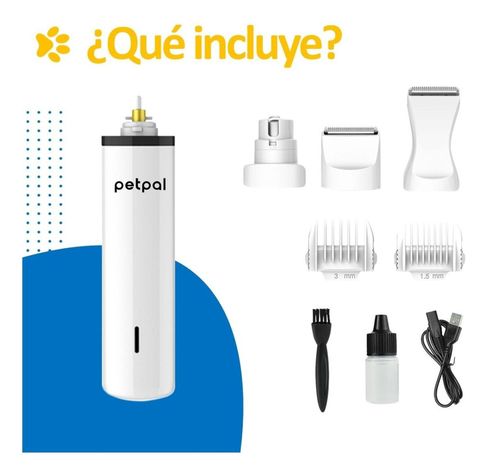 Corta Uñas Corta Pelo Para Perro Gato Set Belleza Recargable-5