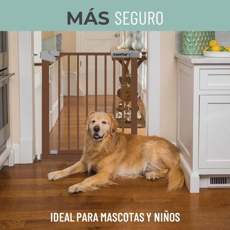 Reja Seguridad Escalera Puerta Ajustable para Bebe Mascotas-3